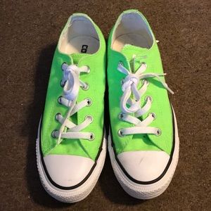 Converse all stars neon green